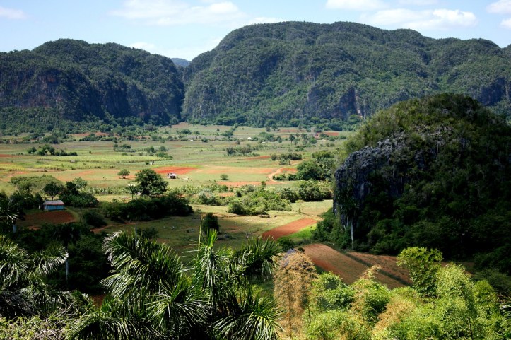 Vista sulla campagna di Viñales, Cuba