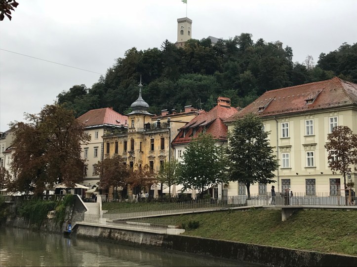 Lubiana grigia di pioggia