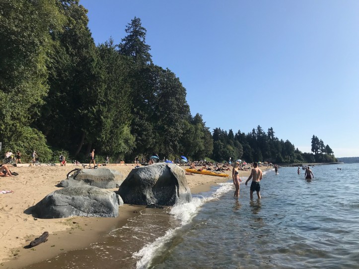 Spiaggia di Vancouver in estate, Canada