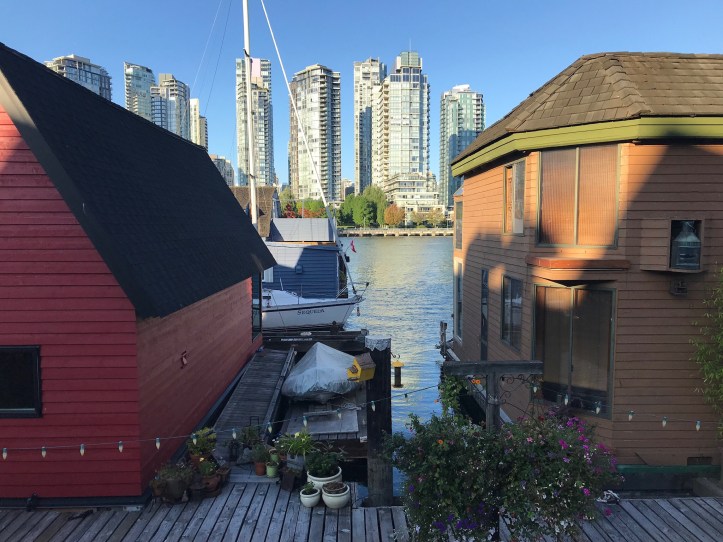 Case galleggianti a Grandville island, Vancouver, Canada 