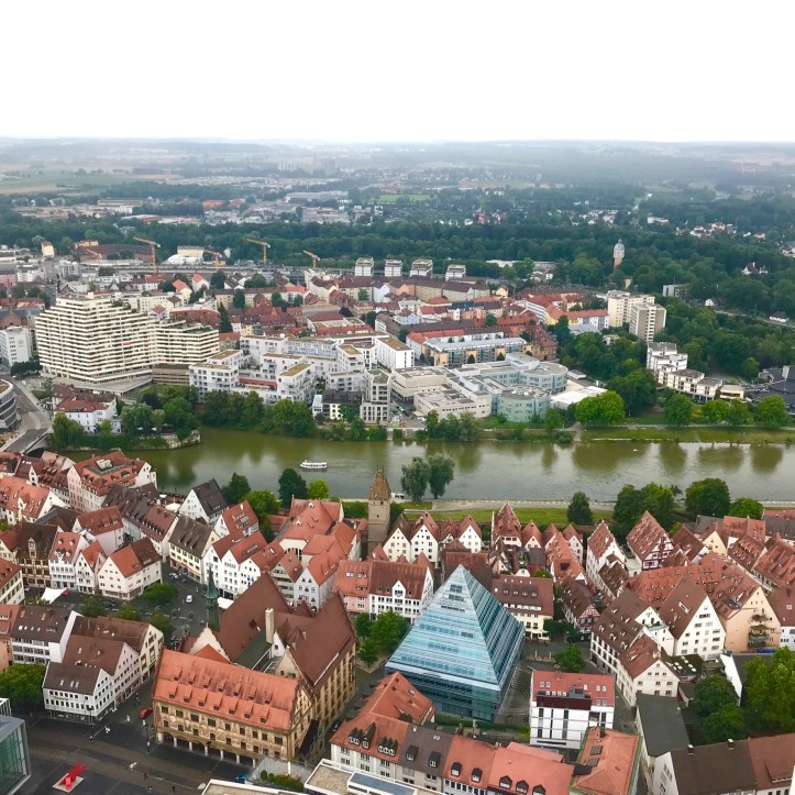 Vista di Ulm dal campanile più alto del mondo