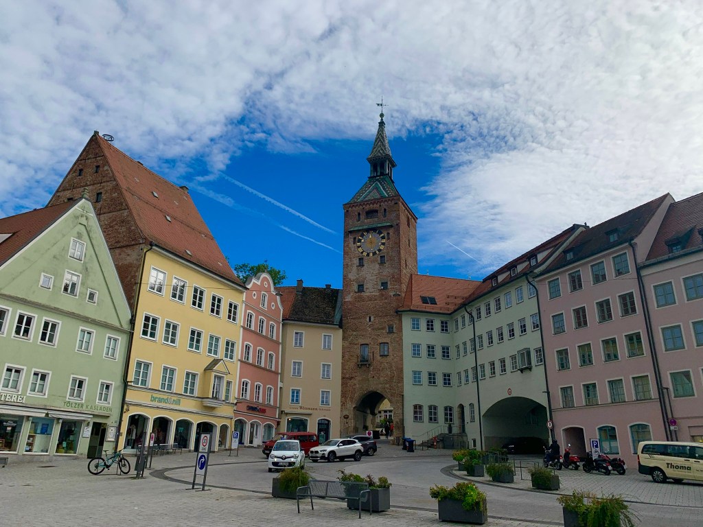 Schmalzturm torre nella piazza principale di Landsberg