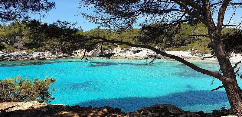 Spiaggia paradisiaca di Minorca, Isole Baleari